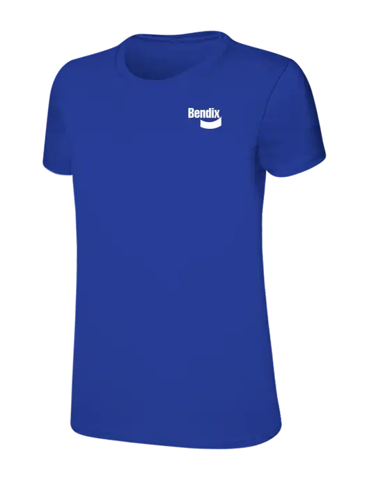 Womens Ring Spun Royal 4.5 oz T-Shirt w/Bendix Logo