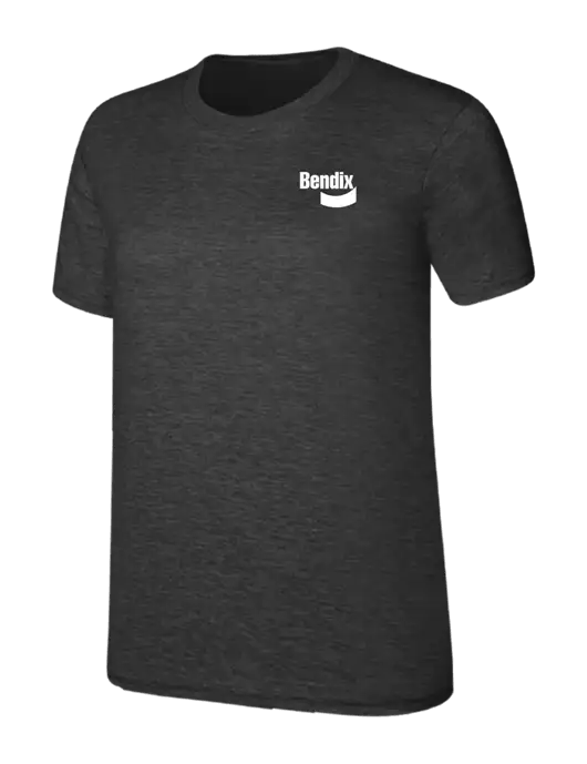 Womens Ring Spun Dark Heather Grey 4.5 oz T-Shirt w/Bendix Logo