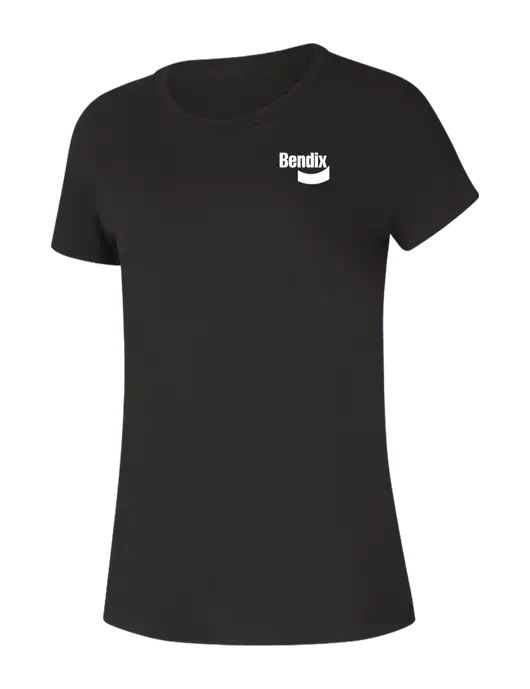 Womens Seriously Soft Black T-Shirt w/Bendix Logo
