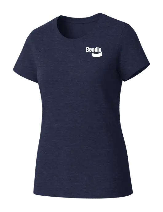 Womens Seriously Soft Heathered Navy T-Shirt w/Bendix Logo
