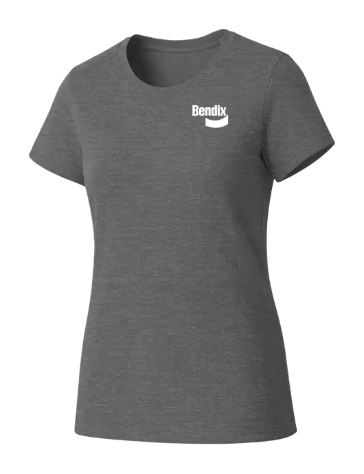 Womens Seriously Soft Grey Frost T-Shirt w/Bendix Logo