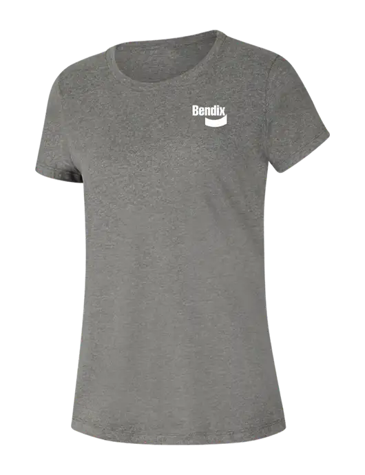 Womens Seriously Soft Grey Frost T-Shirt w/Bendix Logo