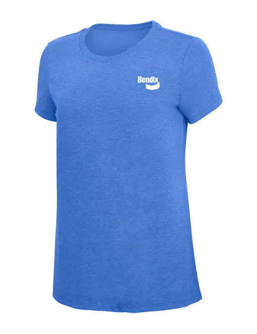 Womens Simply Soft Royal Frost 4.5oz  Poly/Combed Ring Spun Cotton T-Shirt w/Bendix Logo