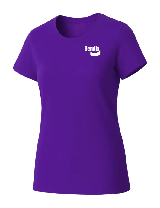 Womens Seriously Soft Purple T-Shirt w/Bendix Logo
