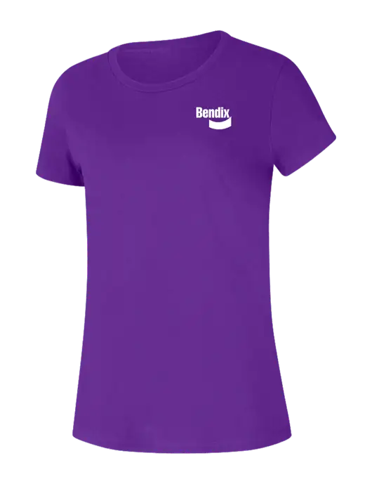 Womens Seriously Soft Purple T-Shirt w/Bendix Logo