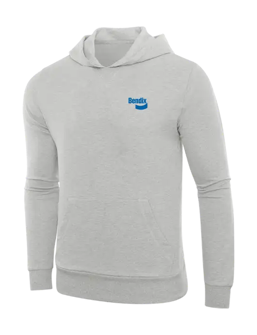 Allmade Granite Grey Heather Organic French Terry Pullover Hoodie w/Bendix Logo