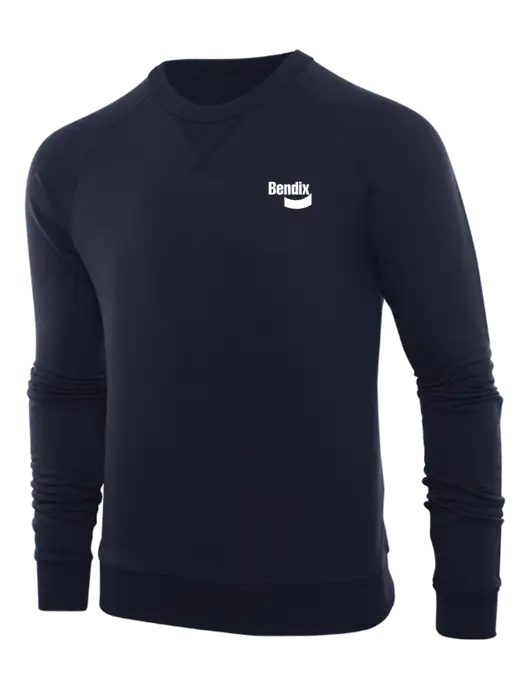 Allmade Dark Navy Organic French Terry Crewneck Sweatshirt w/Bendix Logo