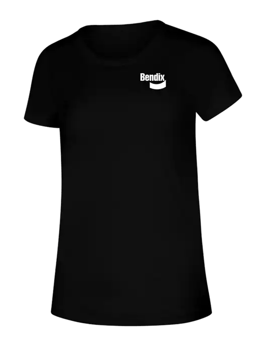 BELLA+CANVAS Womens Solid Black Triblend Short Sleeve Tee w/Bendix Logo