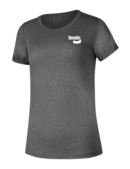 BELLA+CANVAS Womens Medium Grey Triblend Short Sleeve Tee w/Bendix Logo