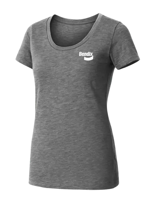 BELLA+CANVAS Womens Medium Grey Triblend Short Sleeve Tee w/Bendix Logo