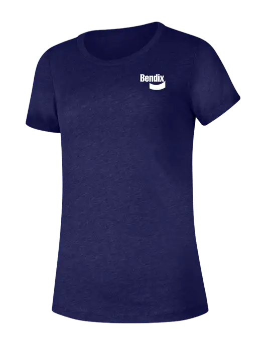 BELLA+CANVAS Womens Navy Triblend Short Sleeve Tee w/Bendix Logo