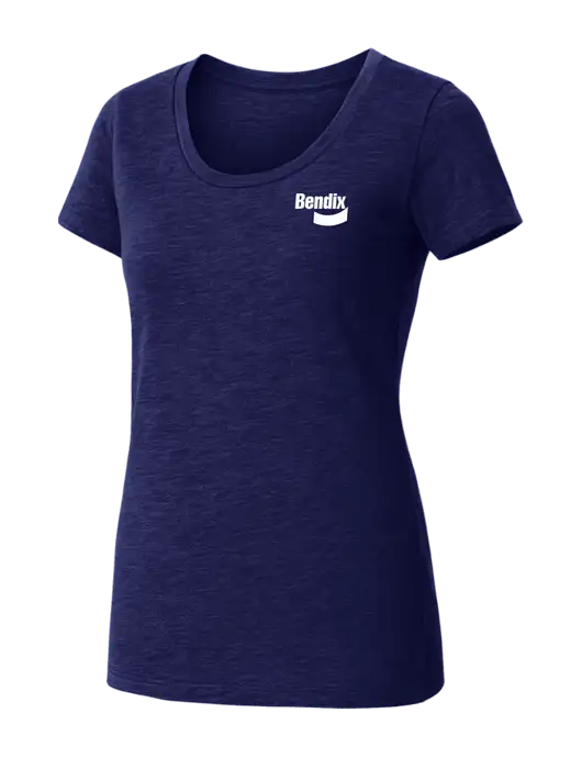 BELLA+CANVAS Womens Navy Triblend Short Sleeve Tee w/Bendix Logo