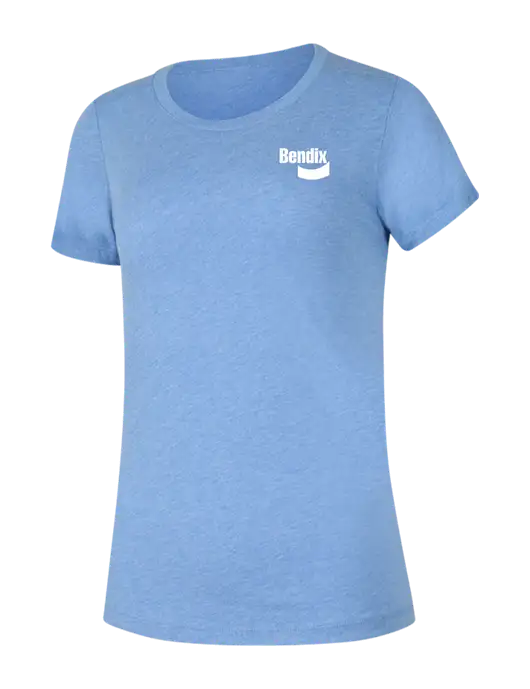 BELLA+CANVAS Womens Light Royal Triblend Short Sleeve Tee w/Bendix Logo