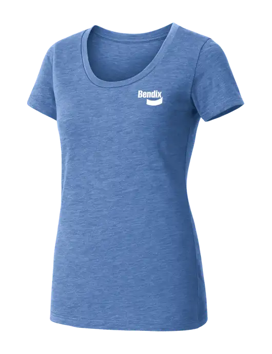 BELLA+CANVAS Womens Light Royal Triblend Short Sleeve Tee w/Bendix Logo