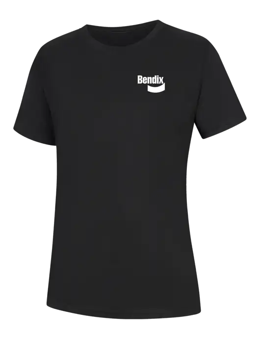 Womens Black Core Blend Tee w/Bendix Logo