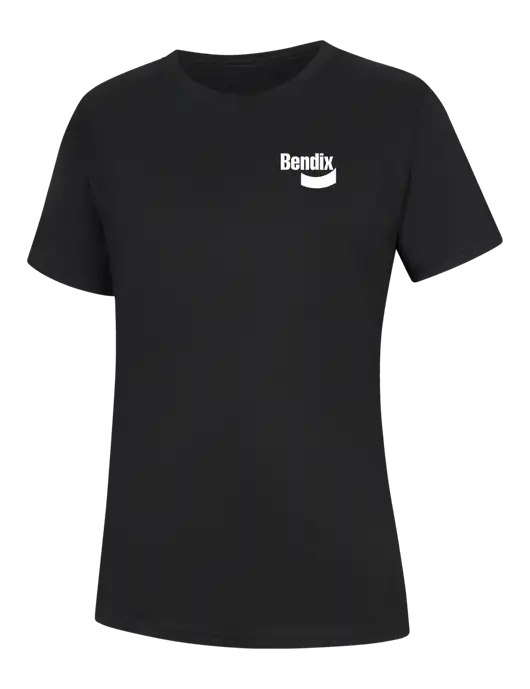 Womens Black Core Blend Tee w/Bendix Logo