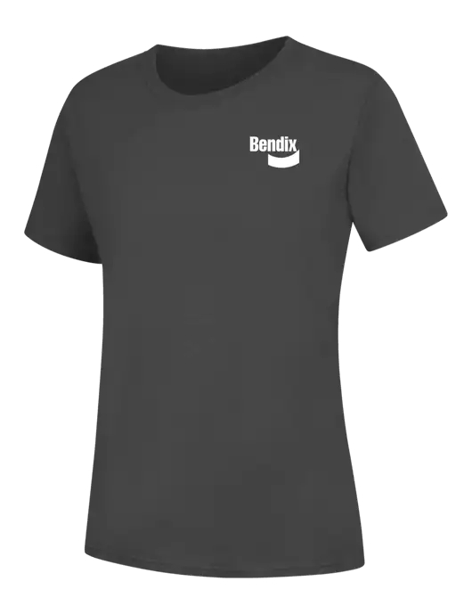Womens Charcoal Core Blend Tee w/Bendix Logo