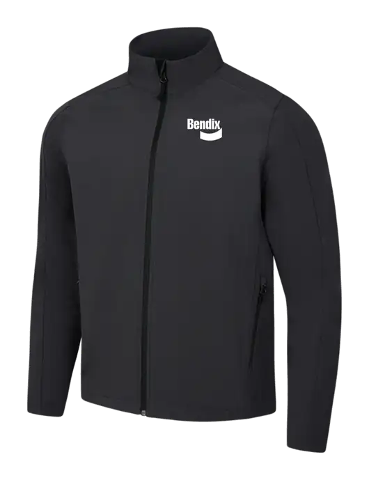 Black Charcoal Heather Core Soft Shell Jacket w/Bendix Logo