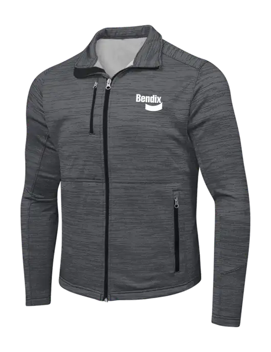 Dark Grey Digi Stripe Fleece Jacket w/Bendix Logo
