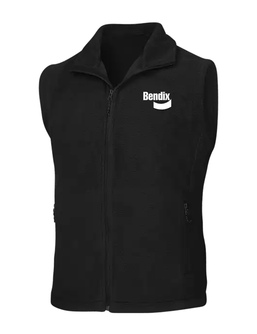 Black Fleece Vest w/Bendix Logo