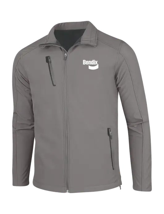 Medium Grey Welded Softshell Jacket w/Bendix Logo