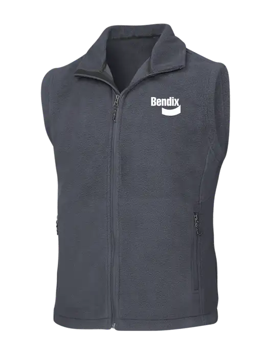 Dark Grey Fleece Vest w/Bendix Logo