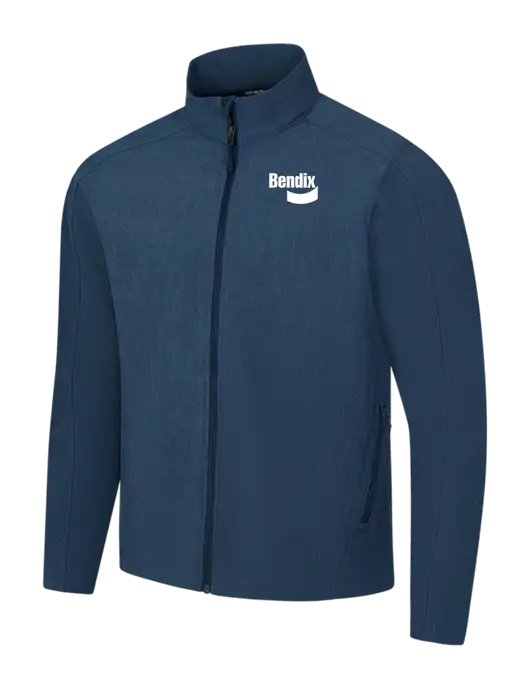 Navy Heather Core Soft Shell Jacket w/Bendix Logo