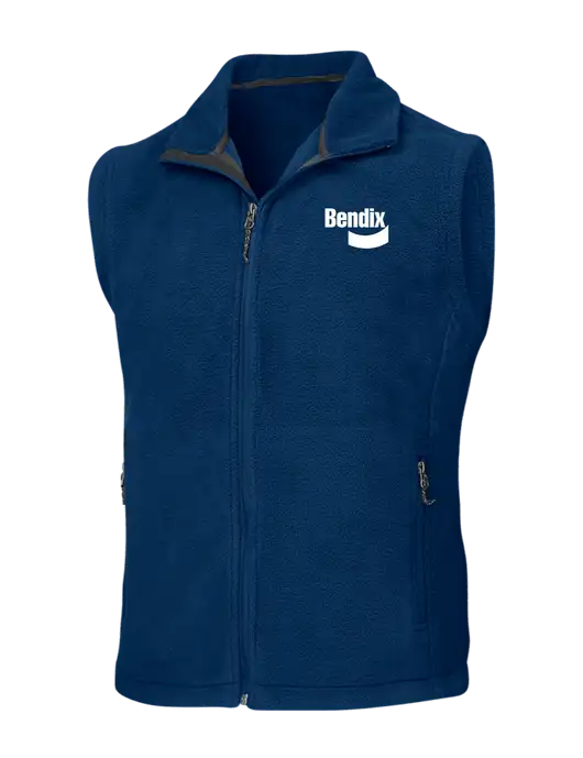 Navy Fleece Vest w/Bendix Logo