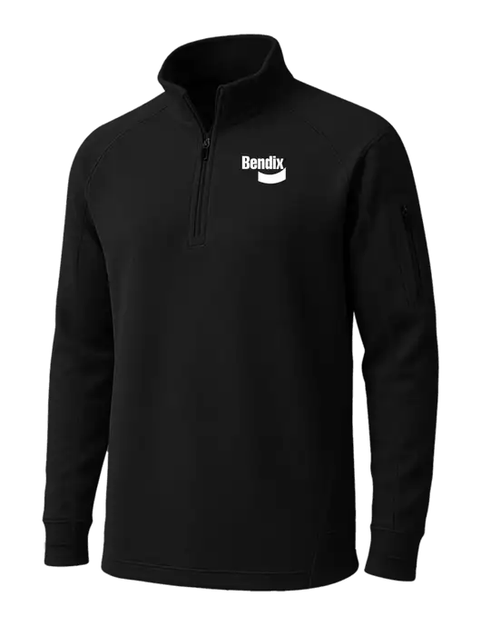 Black Tech Fleece 1/4 Zip Pullover w/Bendix Logo