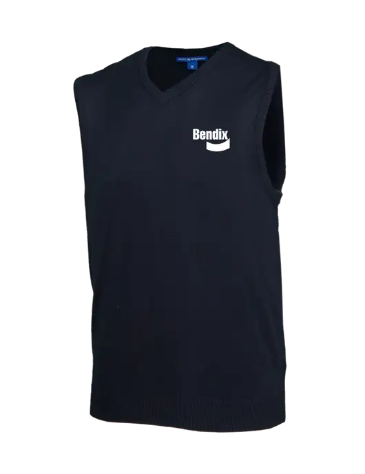 Navy Sweater Vest w/Bendix Logo