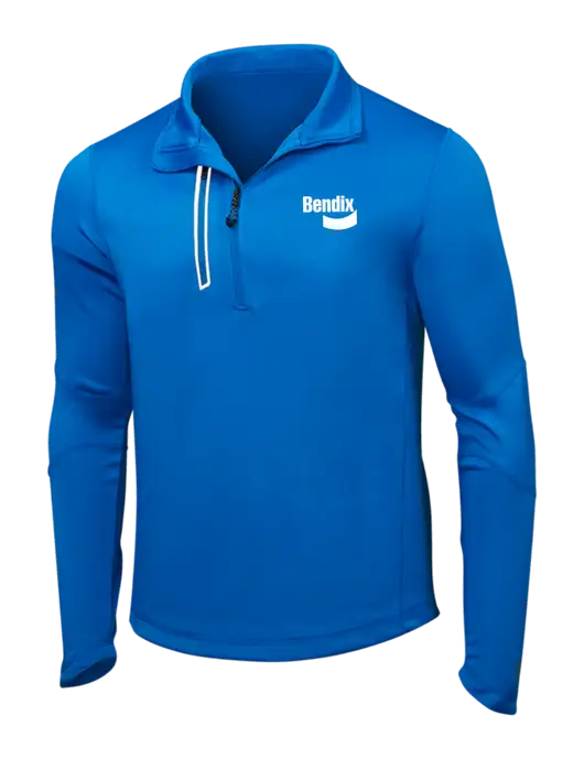 OGIO Electric Blue Endurance Fulcrum 1/4 Zip w/Bendix Logo
