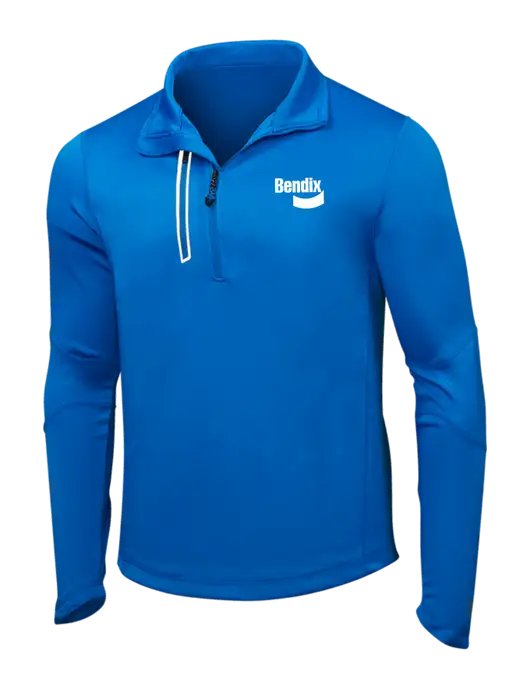 OGIO Electric Blue Endurance Fulcrum 1/4 Zip w/Bendix Logo