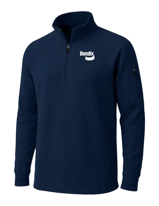 True Navy Tech Fleece 1/4 Zip Pullover w/Bendix Logo