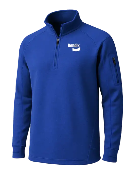 True Royal Tech Fleece 1/4 Zip Pullover w/Bendix Logo