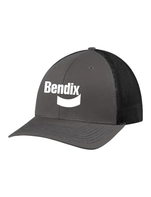 Richardson Adjustable Snapback Original 112 Trucker Cap Dark Grey w/Black Mesh w/Bendix Logo