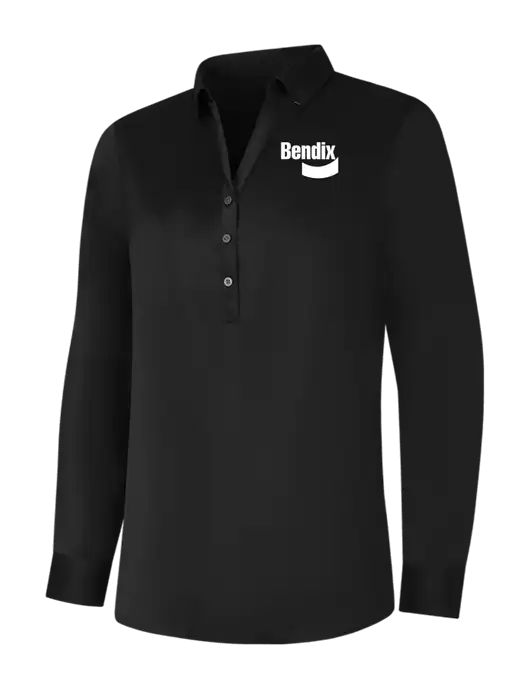 Womens Black City Stretch Shirt w/Bendix Logo