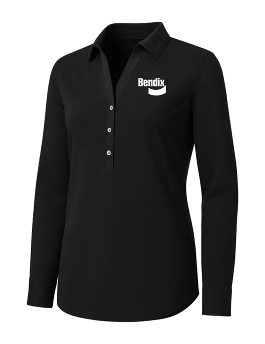 Womens Black City Stretch Shirt w/Bendix Logo