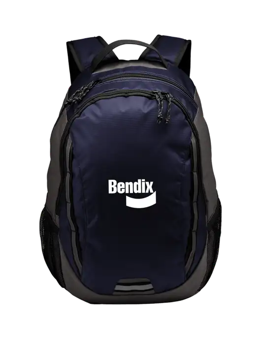 Ridge Deep Navy/Dark Charcoal Laptop Backpack w/Bendix Logo