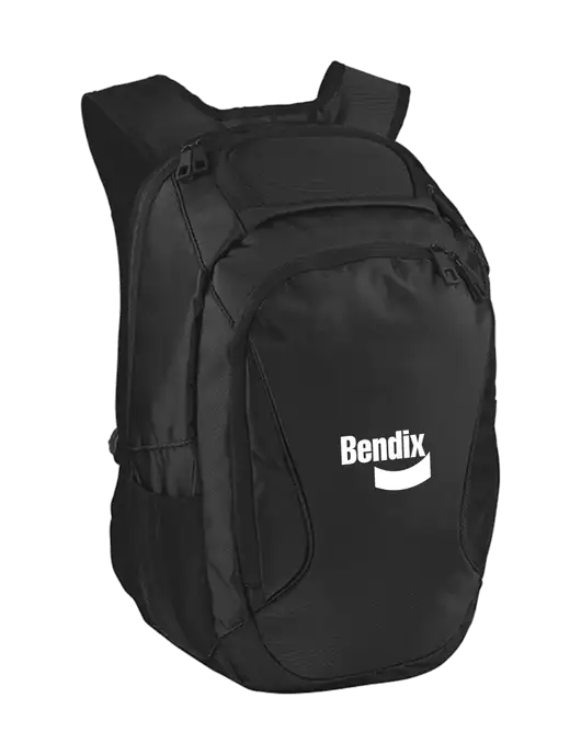 Stealth Black Laptop Backpack w/Bendix Logo