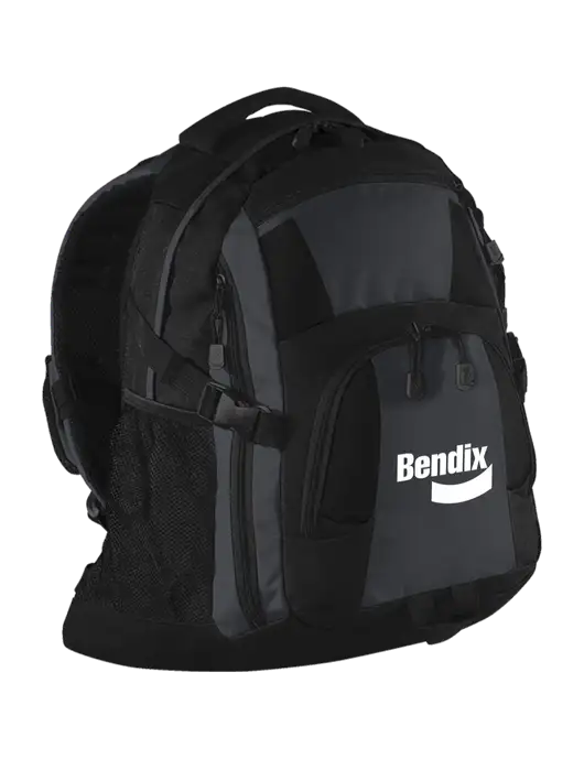 Urban Black/Grey/Black Laptop Backpack w/Bendix Logo