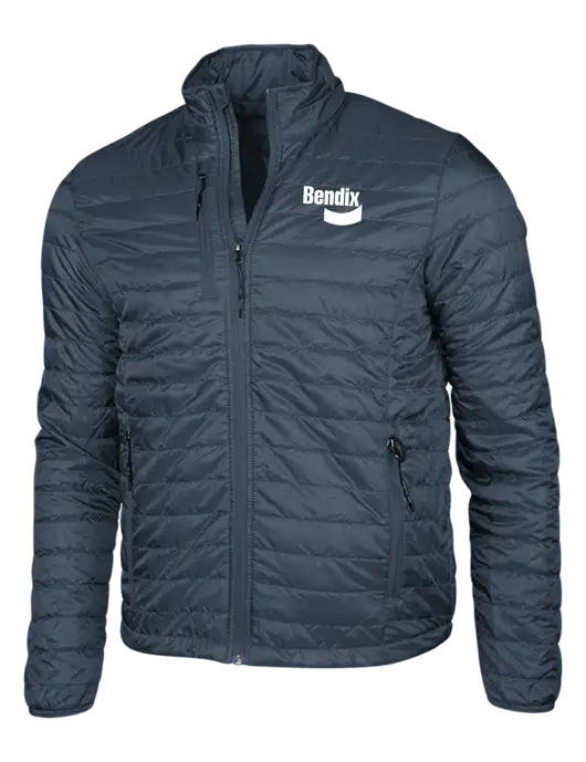Navy Puffy Packable Jacket w/Bendix Logo