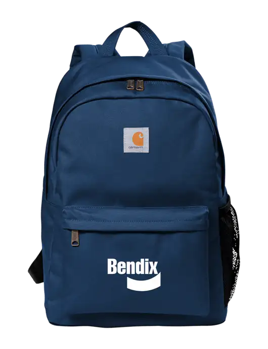 Carhartt Navy Canvas Backpack w/Bendix Logo
