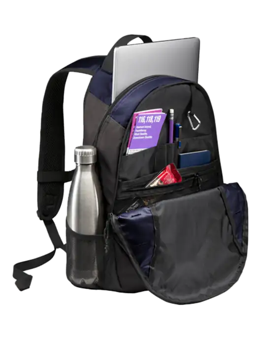 Ridge Deep Navy/Dark Charcoal Laptop Backpack w/Bendix Logo